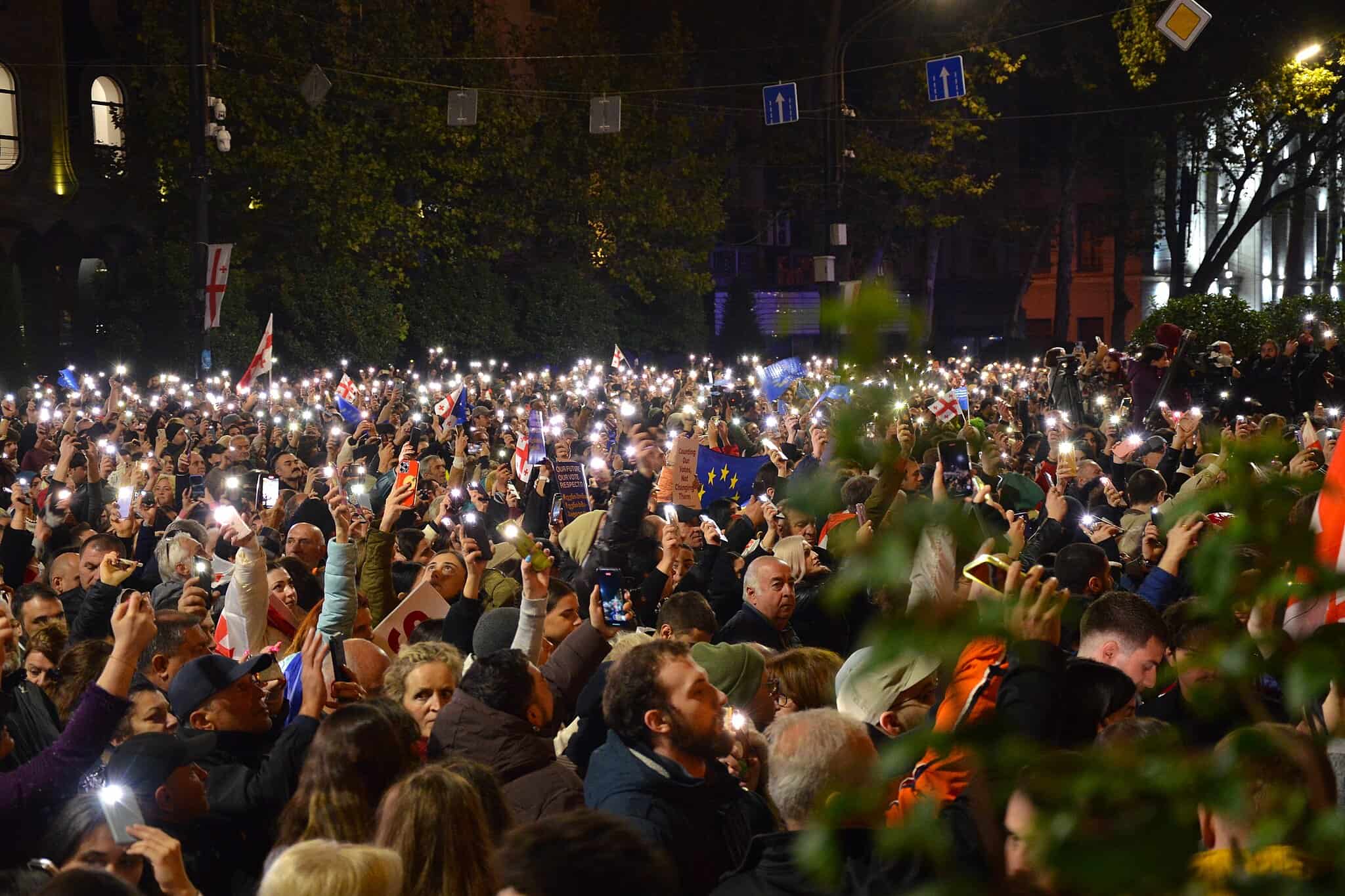 Tbilisi - election protests 28 October 2024